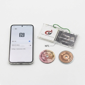 Custom NFC Acrylic CD Box Keychain Idol Albums DIY Blank Personalized <strong>Mini</strong> Music CD Album <strong>Keyring</strong> - Product Image 2