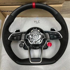Volante de Fibra de Carbono YLC, Nuevo y en Oferta, para <span class=keywords><strong>Audi</strong></span> B9 A3 A4 A5 <span class=keywords><strong>S4</strong></span> RS5 S3 <span class=keywords><strong>S4</strong></span> S5 A6 A7 A8 Q5 Q7 Q8 TT R8 S6 RS6 RS7 S7 B8 - Product Image 3