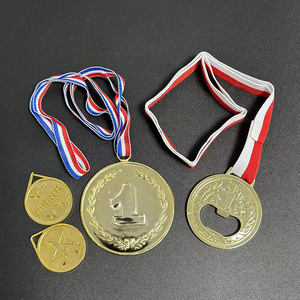 Plastic Medal 7.3Cm Round Engraved Sports Games Award With Ribbon For Events And Gifts - Product Image 2