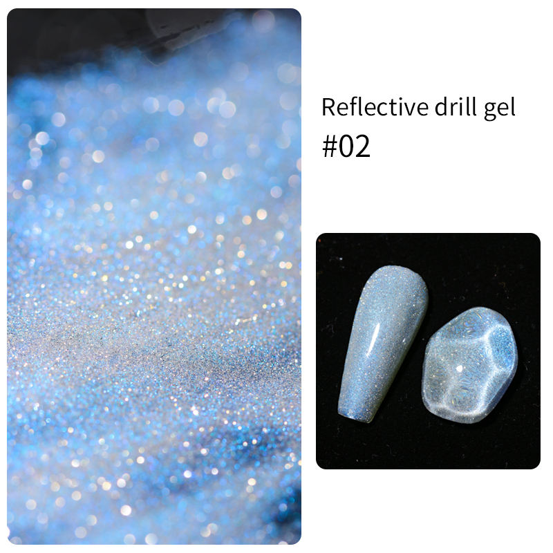 #02 Gel pailleté réfléchissant