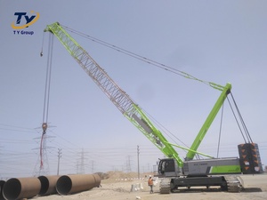 Grúa sobre orugas Zoomlion ZCC1800H usada, 180 toneladas, equipo de construcción hidráulico para proyectos de energía eólica y puentes - Product Image 2