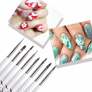 Juego de 8 Pinceles de Gel UV <span class=keywords><strong>para</strong></span> <span class=keywords><strong>Uñas</strong></span> con Pelo Kolinsky, Pincel Plano Acrílico <span class=keywords><strong>para</strong></span> Pintar y Decorar <span class=keywords><strong>Uñas</strong></span> - Product Image 5