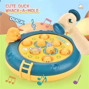 Ratones interactivos para padres e hijos, partidos eléctricos de 360 grados giran música iluminada Whack A Mole, juguetes de juego - Product Image 2