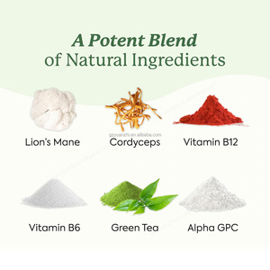 Private Label Vegan senza zucchero agli agrumi Gummies ai funghi con criniera di leone <span class=keywords><strong>Cordyceps</strong></span> Nootropic encefalo integratore - Product Image 3