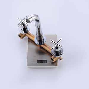<span class=keywords><strong>Robinet</strong></span> de <span class=keywords><strong>lavabo</strong></span> encastré en cuivre massif à double poignée, classique, <span class=keywords><strong>3</strong></span> <span class=keywords><strong>trous</strong></span>, électroplaqué - Product Image 4