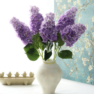 Flores Artificiales de Hortensia Hechas a Mano de Alta Calidad para Decoración de Bodas, Decoración del Hogar, Artículos para Fiestas, Flores de PVC para <span class=keywords><strong>Casa</strong></span> - Product Image 5