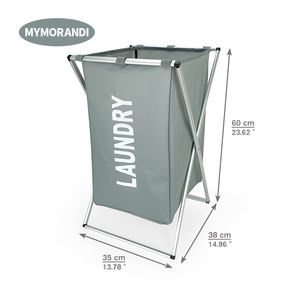 Cesta de <span class=keywords><strong>ropa</strong></span> <span class=keywords><strong>sucia</strong></span> con Marco en X, clasificador de <span class=keywords><strong>ropa</strong></span> <span class=keywords><strong>sucia</strong></span> Oxford, marco de aluminio, gran oferta de <span class=keywords><strong>Amazon</strong></span> - Product Image 3