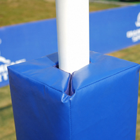 Protections de poteaux de rugby personnalisées, absorbant les chocs, avec marquage d'équipe pour les terrains de match et d'entraînement