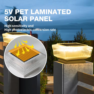 โคมไฟสีขาวอบอุ่นลดราคาพิเศษ สำหรับโรงแรม วิลล่า และรีสอร์ท กันน้ำระดับ IP65 ไฟเสาประตูหลัก ไฟโซลาร์ - Product Image 2