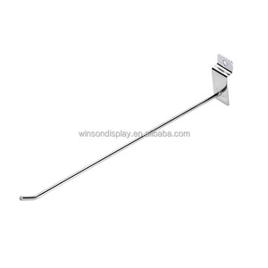Slatwall Metal Hooks Single <b>Wire</b> Display Products Slatwall Hooks Slatwall Diameter - Product Image 1