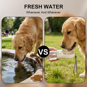 Bouteille d'eau portable en plastique anti-fuite pour <span class=keywords><strong>chien</strong></span> et chat avec distributeur pour les promenades - Product Image 5