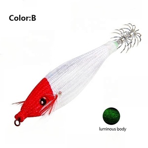 Yousya özelleştirilmiş Glow karanlık Wobbler balıkçılık Lures Metal kalamar Jig tuzlu su ahtapot için 10 g <span class=keywords><strong>4</strong></span> inç - Product Image 3