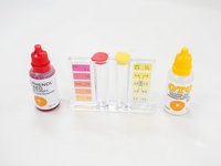 Kit de test de pH, chlore et bromure pour piscine, fourni par l'usine, avec réactifs liquides Rouge Phénol et OTO pour l'analyse de la qualité de l'eau