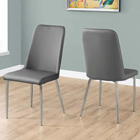Chaise de salle à manger italienne à dossier haut meubles de maison traditionnels avec cadre de jambe à base en métal noir prix bas