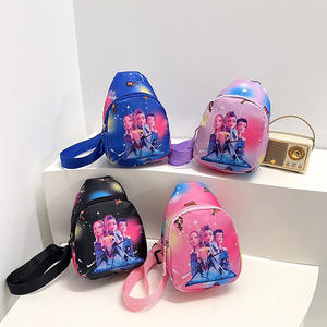 Tas Anak Monster Hunt Versi Korea Kartun Trendi Keren Kpop Tas Dada Bahu Tunggal Anak Perempuan Kecil Tas Selempang Mini - Product Image 1