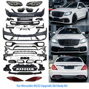 Kit Carrozzeria di Alta Qualità per <span class=keywords><strong>Mercedes</strong></span>-Benz <span class=keywords><strong>Classe</strong></span> <span class=keywords><strong>S</strong></span> W222 14-20, Aggiornamento Stile S450 S63 S65 Maybach con Paraurti, Fari e Luci Posteriori - Product Image 4
