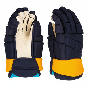 Gants de hockey professionnels personnalisés en cuir respirant de haute qualité, fabriqués au Pakistan - Product Image 1