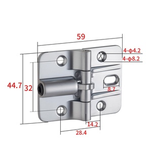 Charnières pour boîtes de distribution, armoires de commande, armoires haute et basse tension - charnières pliables - Product Image 5