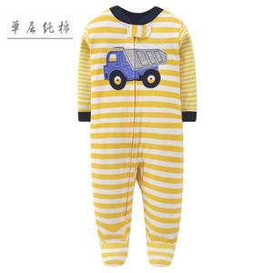 Combinaisons 1 pièce en coton pour bébés, barboteuse, une pièce, fermeture éclair, vêtements d'hiver, motifs de dessins animés, nouveau-né - Product Image 6