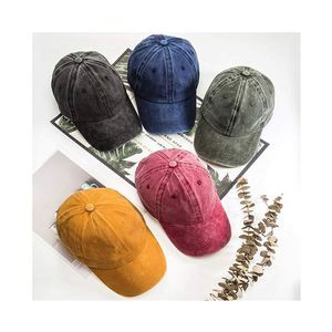 Wholesale Custom Logo Blank Washed Unstructured Low Profile Dad Hat Cotton <b>Plain</b> Strapback Vintage Baseball <b>Cap</b> - Product Image 3