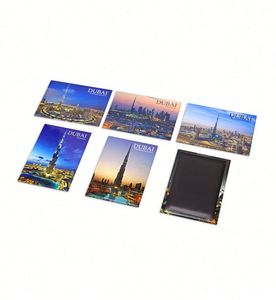 Refrigerator Magnets Souvenir Khalifa Burj Al Arab Custom Printed Dubai Logo Metal <b>Fridge</b> Magnet - Product Image 2