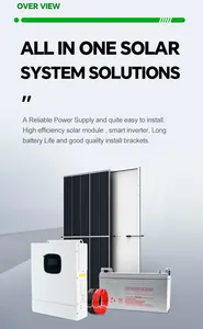 Buzdolabı bilgisayar tv fan ve ışık için komple güneş enerjisi sistemi kiti 2kw 5kw 10kw güneş enerjisi sistemi