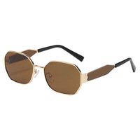 Gafas de Sol Retro de Lujo con Logotipo Personalizado, Montura Metálica Completa, Diseño Vintage, Lentes Polarizadas UV400, Cómodas, Unisex, para Hombre