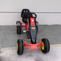 QIQU 200x100x70cm para Zonas Pequeñas de Parques - Uso en Exteriores, Marco de Acero Reforzado, Más de 50 Paseos/Hora, Go Kart de Pedales Tandem de Doble Asiento