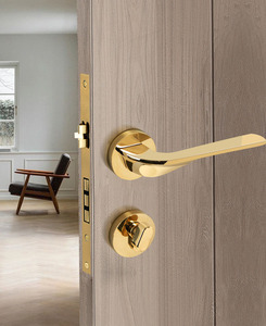 Antiker Messing Tür hebel Griff <span class=keywords><strong>Handel</strong></span> Türschloss Gerändelt Solid Black Passage Antiker Hebel Quadrat Schweres Türschloss - Product Image 4