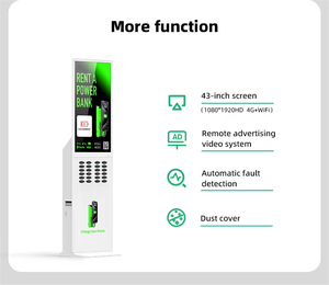 43 Inch Advertising Screen Floor Standing PowerBank Sharing Rental System Power Bank Sharing - Product Image 6
