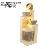 Fontaine murale d'eau en acrylique pour jardin, intérieur/extérieur, avec éclairage LED, design contemporain, certifiée CE, pour maison et jardin