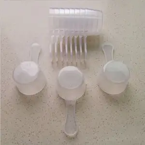 批发可重复使用的茶咖啡粉勺20g微型定制标志塑料透明服务勺婴儿牛奶测量勺40毫升