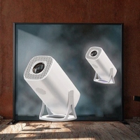 Proyector LCD Portátil de 720P, 450 ANSI Lúmenes, Android 11, BT5.0, WiFi, Relación de Contraste 2000:1, Compatible con 4K y 3D, para Cine en Casa y Exteriores