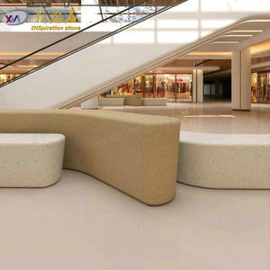 Nuevo Banco de Terrazo Magic Stone para Exteriores, Mueble Decorativo de Paisaje, Taburete Artístico de Hormigón de Alto Rendimiento, Mobiliario para Centros Comerciales - Product Image 5