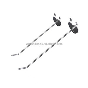 Hot Sale Free Samples Metal <b>Chrome</b> Pegboard <b>Hook</b>/ Price Tag Wire Display <b>Hooks</b> - Product Image 4