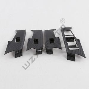 WZXD 2022 ABS Carbon Fiber Style Door <b>Window</b> Switch Overlay <b>Covers</b> for BYD SONG PLUS (Left Hand Drive) - Product Image 4