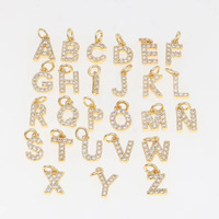 Collier Pendentif Lettres Dorées Exquises (26 Lettres) pour Création de Bijoux DIY, Accessoires Décoratifs, Vente en Gros