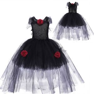 Disfraces de Bruja y Vampiro para Halloween, Disfraces de Reina para Niñas, Disfraz de Fantasma de Novia Zombi para Niños, Disfraz de Carnaval - Product Image 2