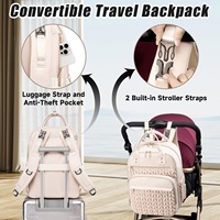 Nouveau sac à dos multifonctionnel pour femmes polyvalent et à la mode étanche pour sac de maman avec fonction de suspension de poussette