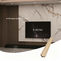 Profil d'angle intérieur moderne et classique en composite de fibres de bambou, étanche, E0 sans formaldéhyde, ignifuge, pour hall d'hôtel