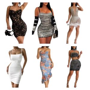 Robes en polyester mélangé, vêtements de marque en liquidation, vente en gros CN GUA Modèle QZ-061 - Product Image 5