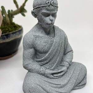 Combattre la victoire bouddha soleil Wukong singe roi singe roi aquarium ornement créatif ciment bouddha Statue minimaliste - Product Image 3