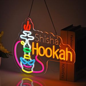 Water pipe neon LED shop entrance USB powered <b>sign</b> acrylic board ambient light street indicator light decorative light 5V - Product Image 6