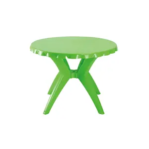 For Camping Party Garden Dining Picnic Children China Jieyang Wholesale Supplier Easy Carry Round Plastic Portable Folding Table