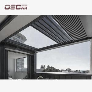 <span class=keywords><strong>Ola</strong></span> Gazebo con sombrilla retráctil Jardín Patio trasero Estructura de acero de aluminio Refugio de sombra impermeable Pérgola retráctil - Product Image 1