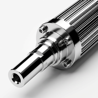 Roller Rekouter Aluminium Presisi CNC yang Dapat Dipasang Ulang, Kompatibel dengan Printer 3D EOS BLT Renishaw Concept Laser SLM, Ujung Poros Khusus