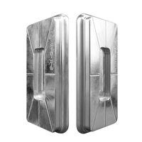 Moule de Sublimation 2-en-1 pour Coques de Téléphone Série iPhone 17, Outil d'Impression 3D en Métal, Gabarit pour Coques de Téléphone avec Film Argenté pour iPhone 17 16 15 14