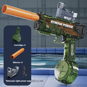 Stärkste elektrische Wasser pistole für Erwachsene Leistungs starke Wassers pritz pistole Automatisches Aufleuchten Rauch mündung Flammens pielzeug Outdoor-Sommers pielzeug - Product Image 6