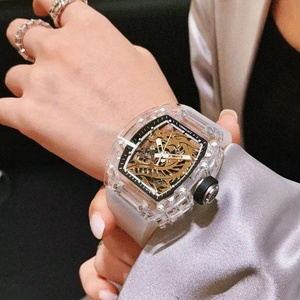 CRONUSART kendi marka 44mm safir cam mekanik İzle OEM ODM görünür hareketi Hollow geri toplanabilir - Product Image 3