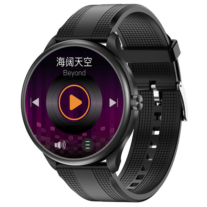 Black+black Silicone Strap